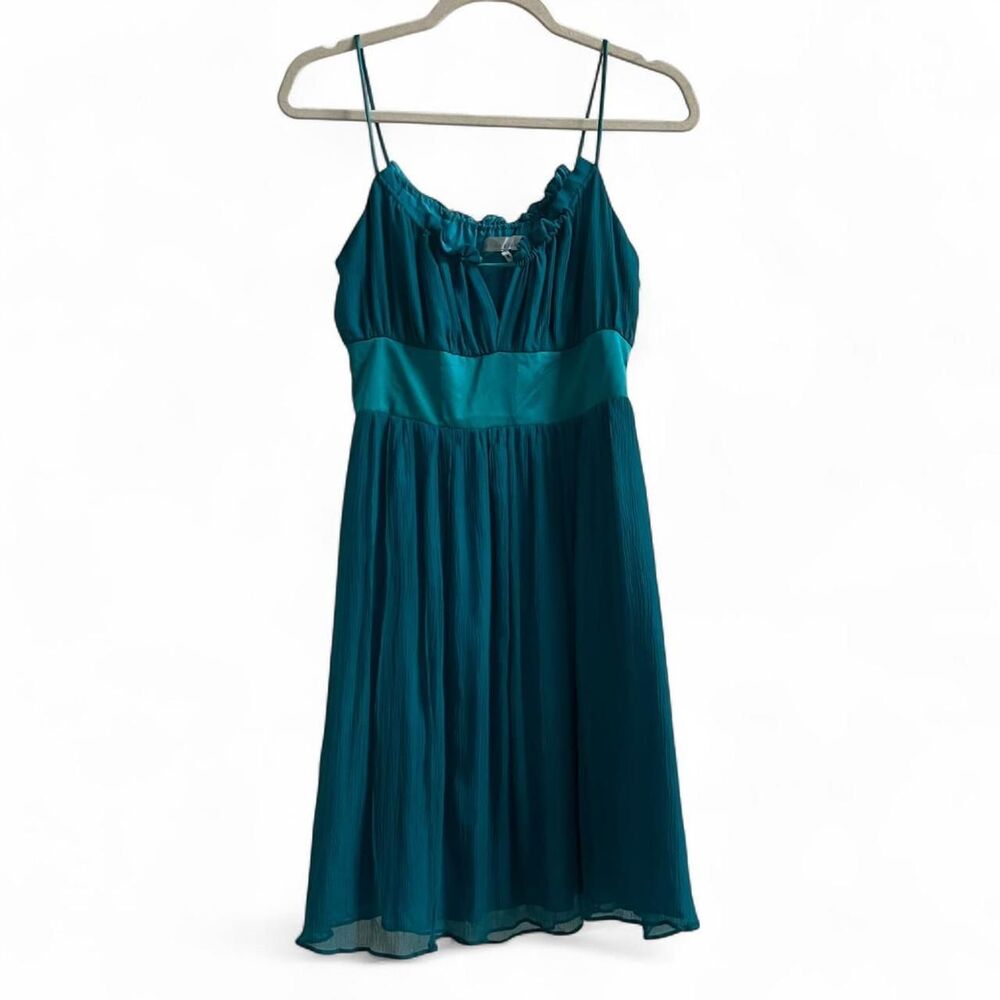 Alice&Trixie Silk Seafoam Green Aquamarine Blue Y2K Party Dress Homecoming Sz M